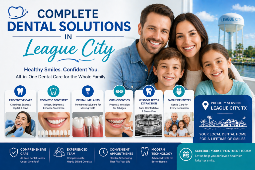 From Urgent Care to Stunning Smiles: Complete Dental Solutions in League City