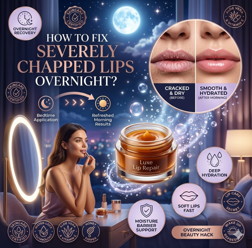 How to Fix Severely Chapped Lips Overnight