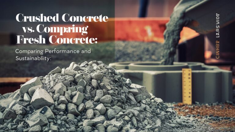 Crushed Concrete vs. Fresh Concrete: Comparing Performance and Sustainability