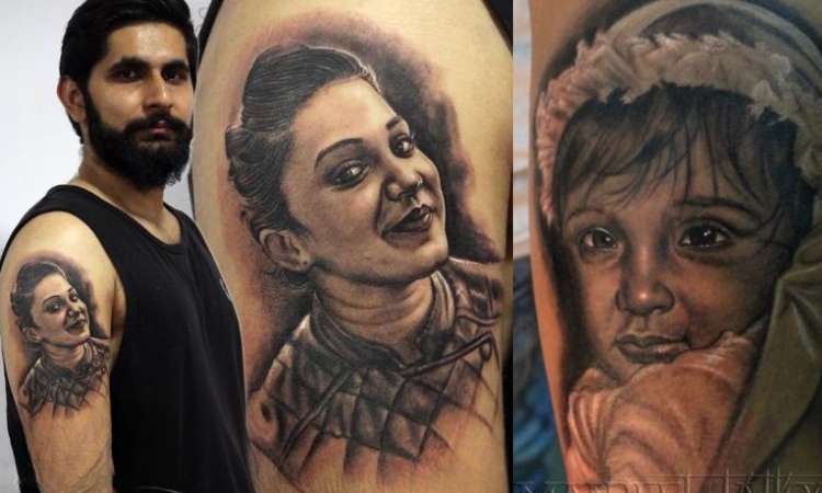 Realistic Portrait tattoos
