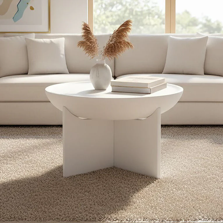 Elegant round coffee table design from Orsina collection