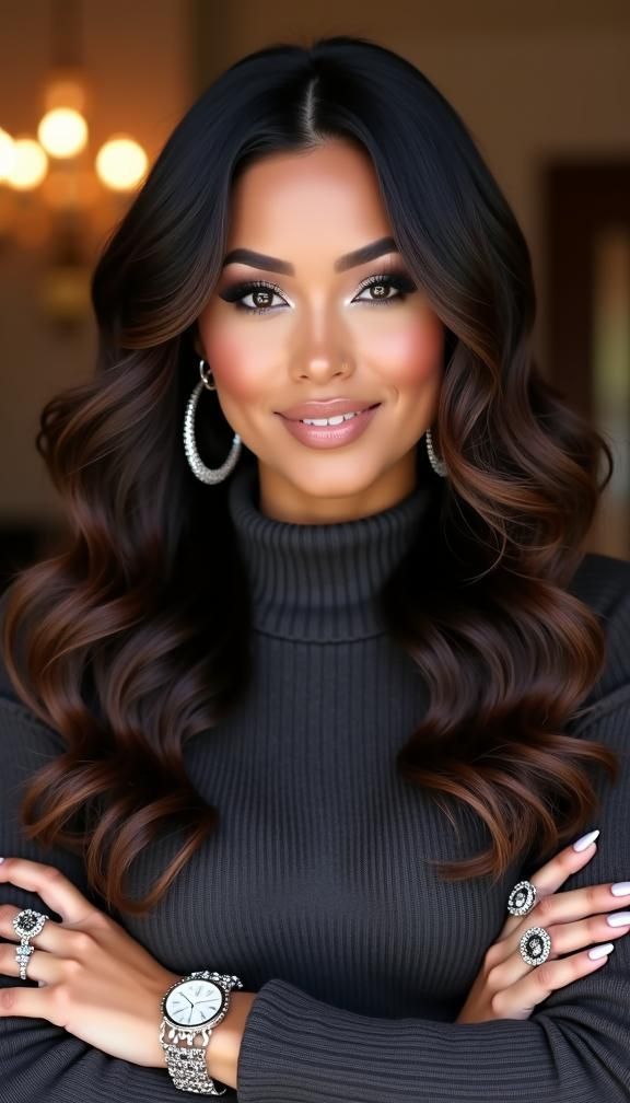 Soft Silky Hollywood Wavy hair