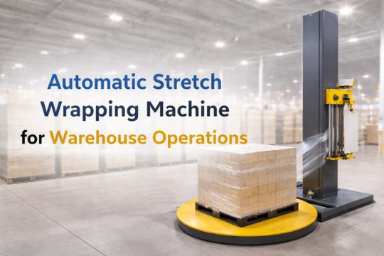 Automatic Stretch Wrapping Machine for Warehouse